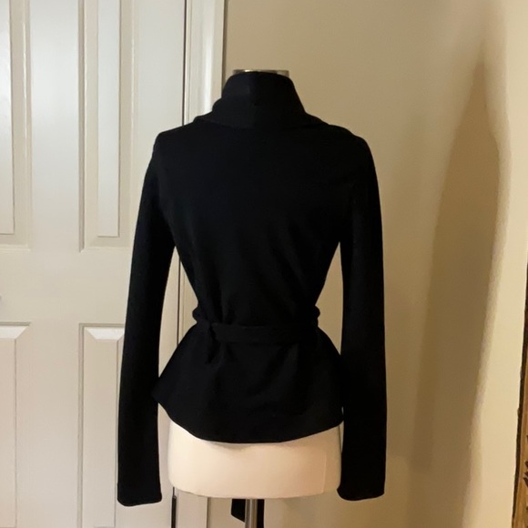 Diane von Furstenberg Wool Blend Wrap Sweater with Belt - Picture 4 of 8